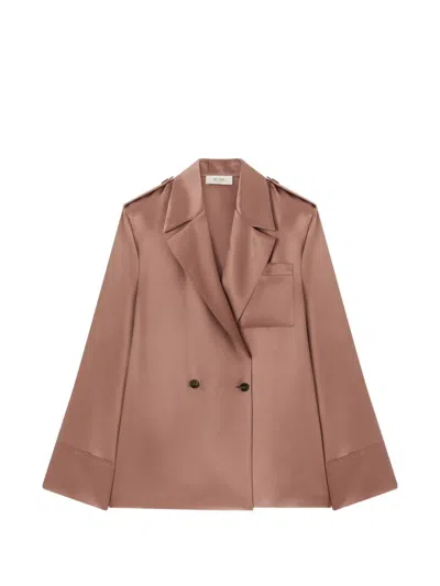 Retori Double-breasted Blouse In Pink
