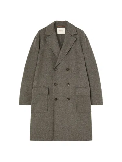 Retori Double-breasted Wool Coat In Gray