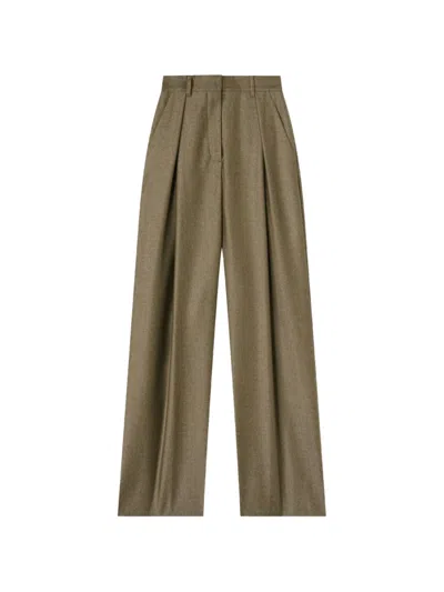 Retori Double-pleated Sartorial Trousers In Green