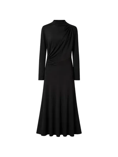 Retori Draped Maxi Dress In Black