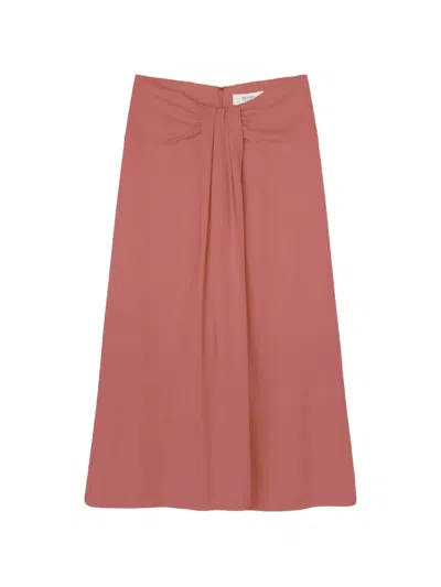 Retori Draped Skirt In Brown