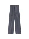 Retori Embroidered Cargo Pants In Blue
