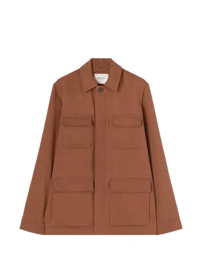 Retori Embroidered Jacket In Brown