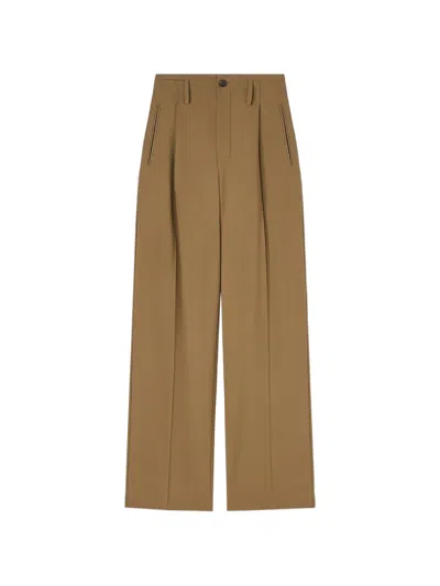 Retori Heritage Pleated Trousers In Brown