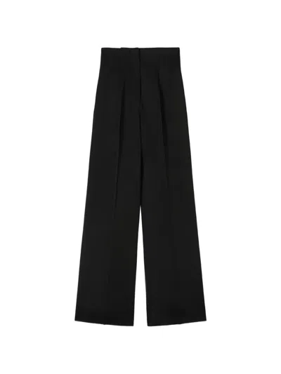 Retori High-waisted Wide-leg Trousers In Black