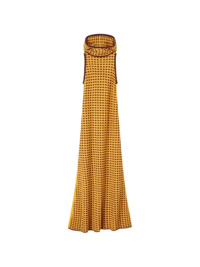 Retori Hooded Maxi Dress In Gray