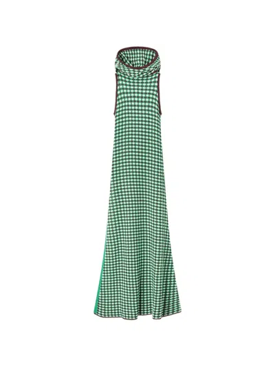 Retori Hooded Maxi Dress In Multi
