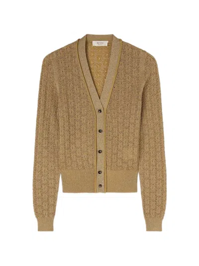 Retori Jacquard-knit Cardigan In Brown