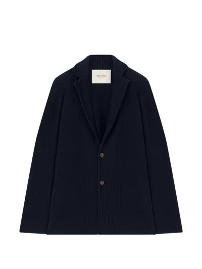 Retori Knitted Blazer In Black