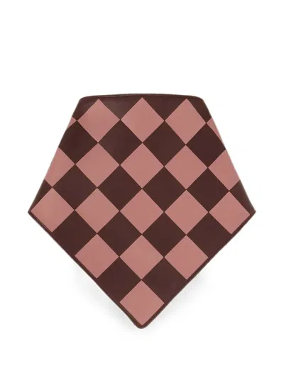 Retori Leather Bandana In Brown