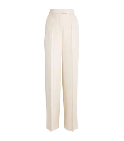 Retori Linen-cotton Tailored Trousers In White