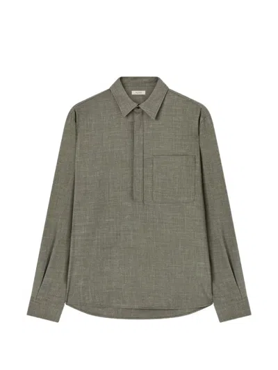 Retori Long-sleeve Pocket Polo Shirt In Green