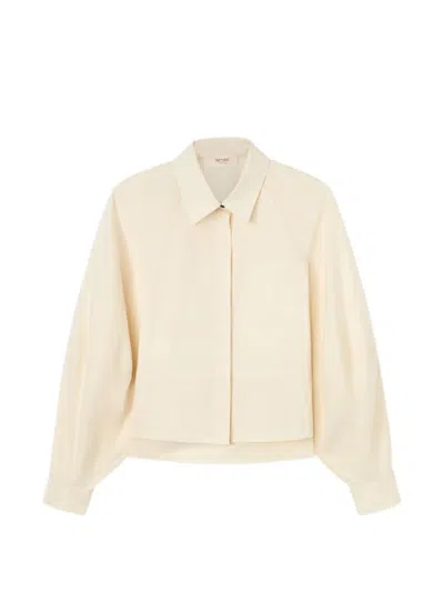 Retori Martingale Cotton Shirt In White