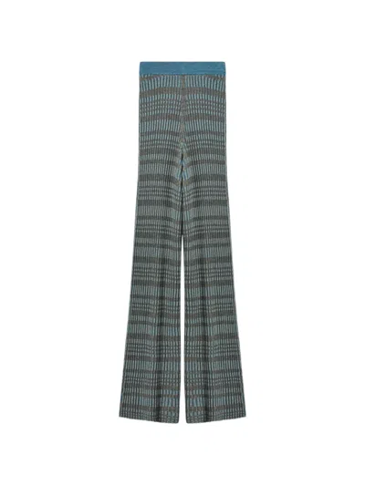 Retori Micro-check Trousers In Blue