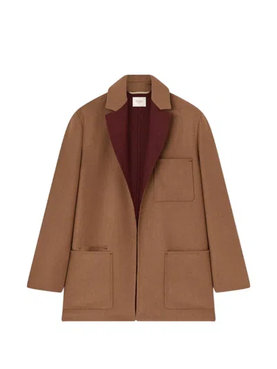 Retori Needle-pin Detail Cardi Jacket In Brown