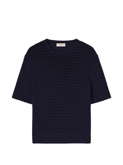 Retori Net-stitch T-shirt In Blue