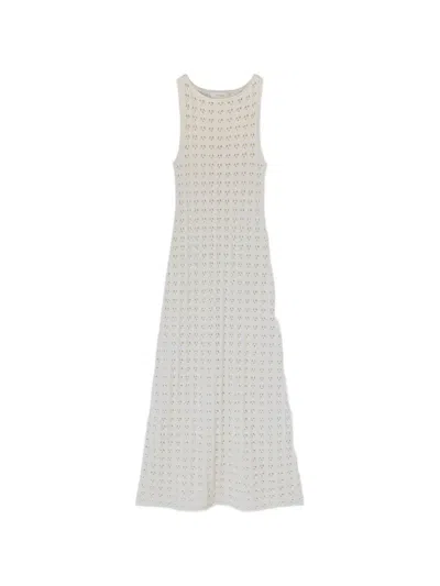 Retori Openwork-stitch Shift Dress In Neutral