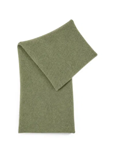 Retori Oversized Brushed-cashmere Scarf In Green