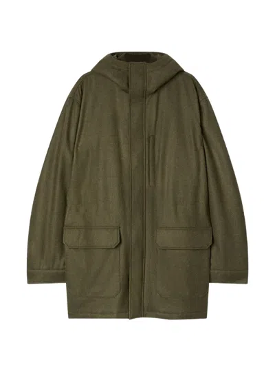 Retori Padded Wool-blend Parka In Black