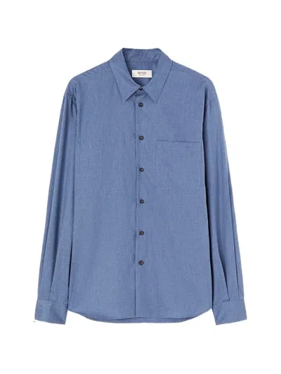Retori Patch-pocket Shirt In Blue