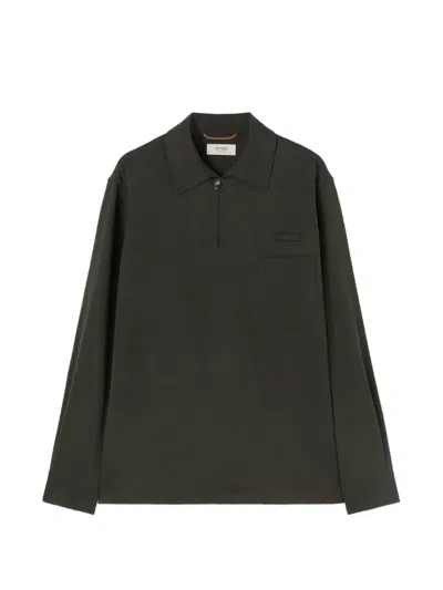 Retori Peach-touch Linen Polo Shirt In Green