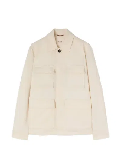 Retori Pocket-detail Linen Jacket In Neutral