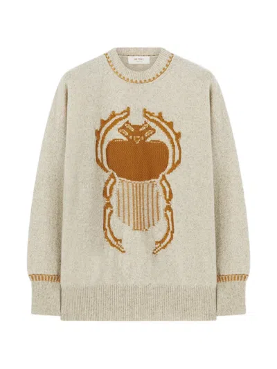 Retori Resilient Crewneck Beetle-intarsia Sweater In Multi