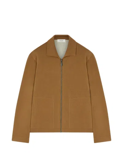 Retori Reversible Zip-up Cardigan In Brown