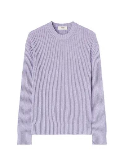 Retori Ribbed Mélange Sweater In Purple