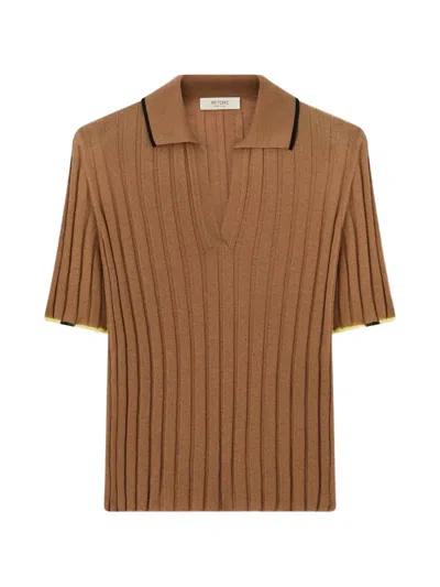 Retori Ribbed Short-sleeve T-shirt In Animal Print