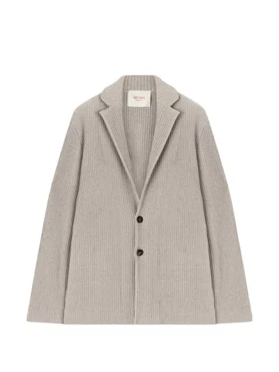 Retori Ribbed-knit Blazer In Neutral