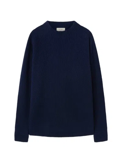 Retori Ribbed-knit Cashmere Sweater In Blue