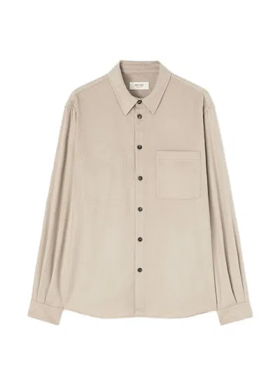 Retori Rope-detail Shirt Jacket In Neutral