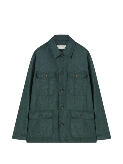 Retori Saharienne Patch-pocket Jacket In Green
