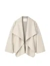 Retori Shawl-collar Open-front Jacket In Neutral