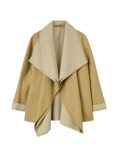 Retori Shawl-collar Oversized Coat In Green