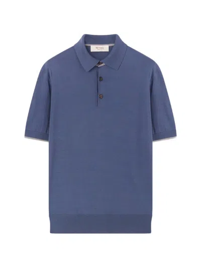 Retori Short-sleeve Polo Shirt In Blue