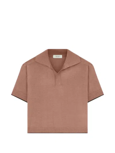 Retori Short-sleeve Polo Shirt In Brown
