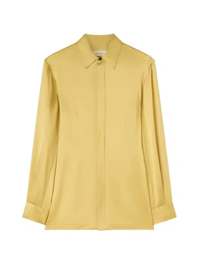 Retori Silk Shirt In Yellow