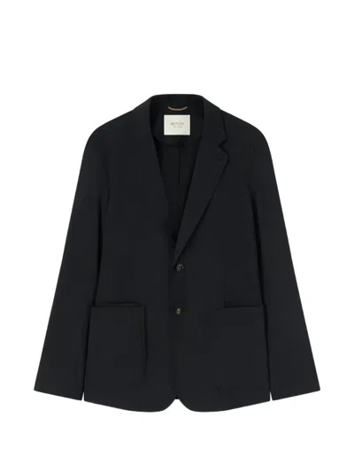 Retori Single-breasted Wool Blazer In Blue