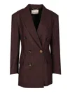 Retori Tailoring Jacket Jackets Bordeaux In Brown