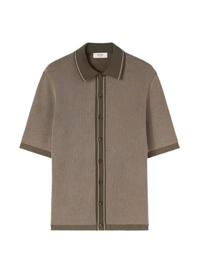 Retori Vanisé Knit Polo Shirt In Brown