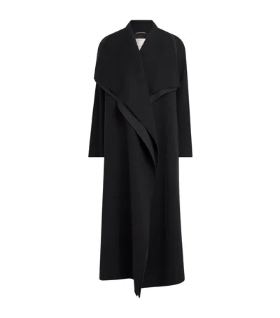 Retori Virgin Wool Double Coat In Black