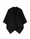 Retori Virgin-wool Cape In Black