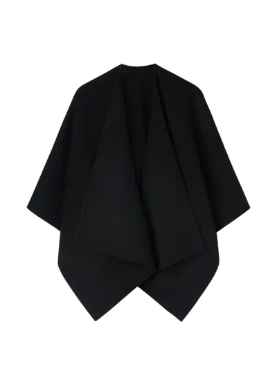 Retori Virgin-wool Cape In Black