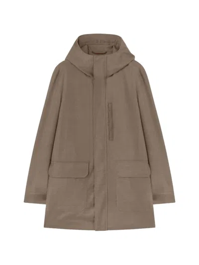 Retori Water-repellent Wool Parka In Multi