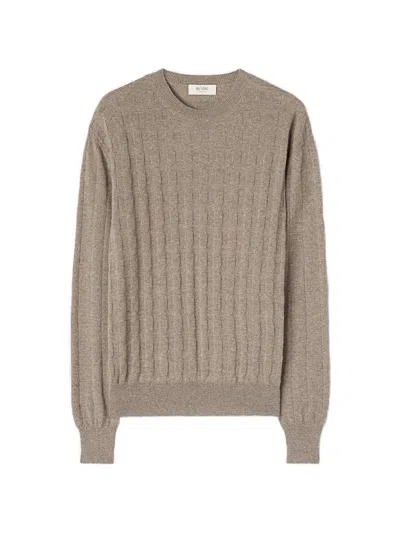 Retori Window Crew-neck Sweater In Brown