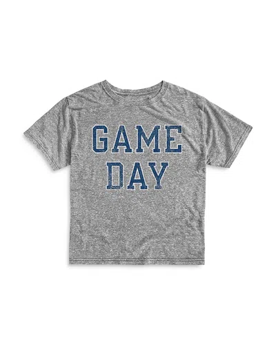 Retro Brand Boys' Game Day Tri Blend Crewneck Tee - Little Kid In Streaky Grey