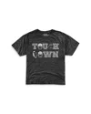 Retro Brand Boys' Touch Down Tri Blend Crewneck Tee - Little Kid In Streaky Black