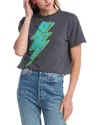 Retro Brand Original  Checkered Lighting Bolt T-shirt In Grey